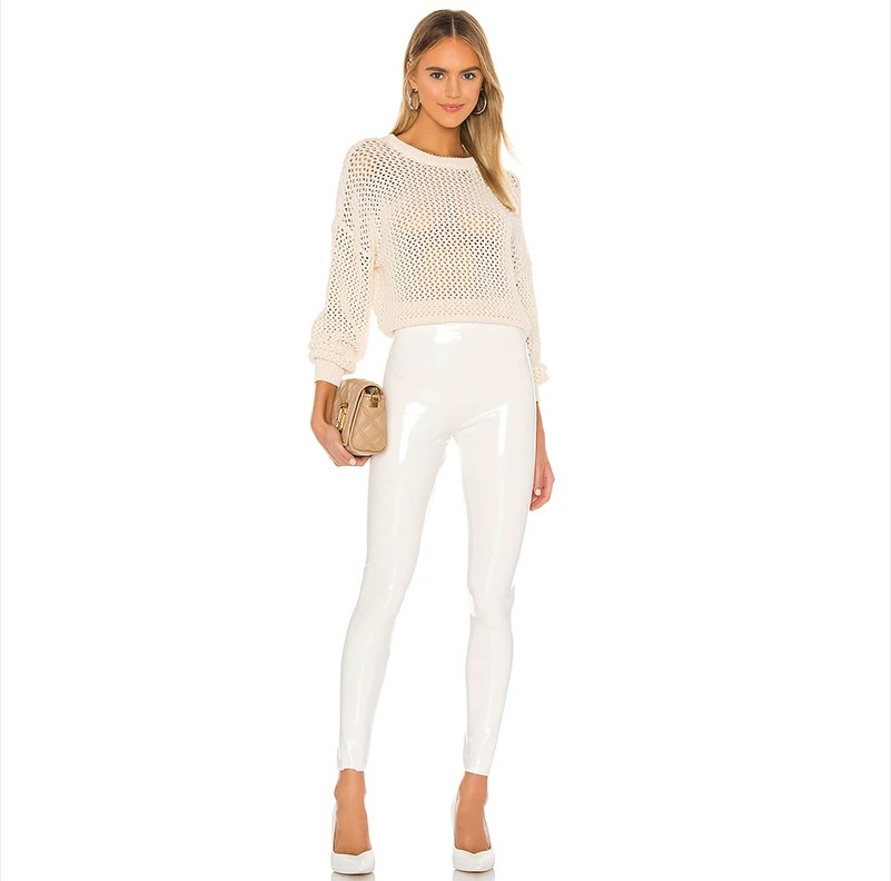 Sexy Slim-fit Cropped Leather Pants