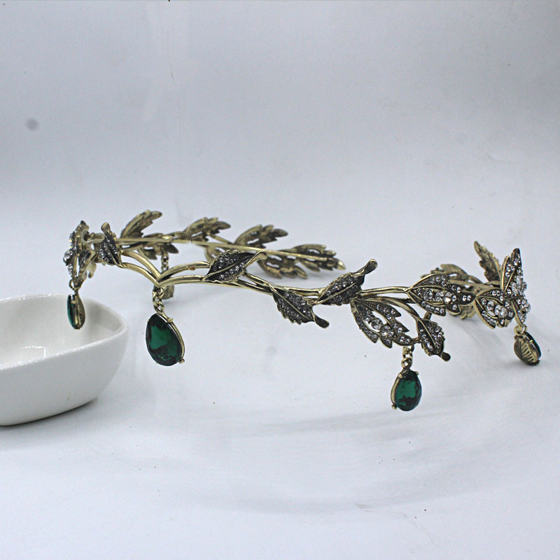 Forehead Diamond Rhinestone Wedding Headdress Vintage 3