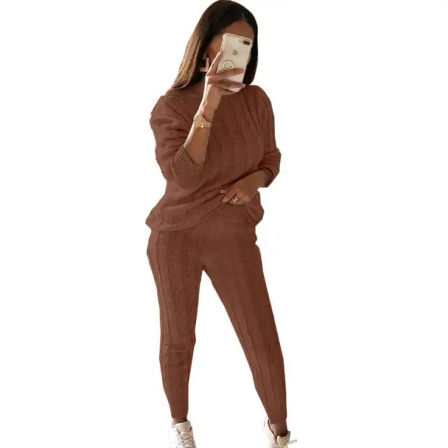 FallWinter Hot selling Pajamas Suit Khaki - Shop at LoveMi