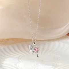 925 Sterling Silver Wizard Thimble Original Classic Clavicle Chain Loving Heart Zircon - Wizard Thimble Necklace - View 1
