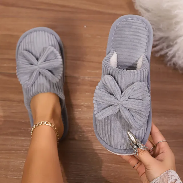 Home Indoor Warm Cotton Slippers For Men And Women Gray - Shop at LoveMi