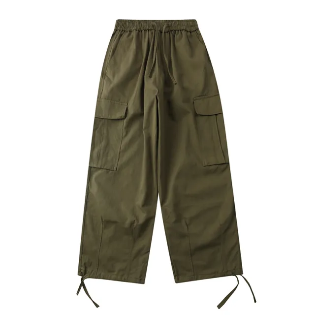 Women's Loose Adjustable Leg Shaping Overalls High Street Overalls Army Green - Shop at LoveMi