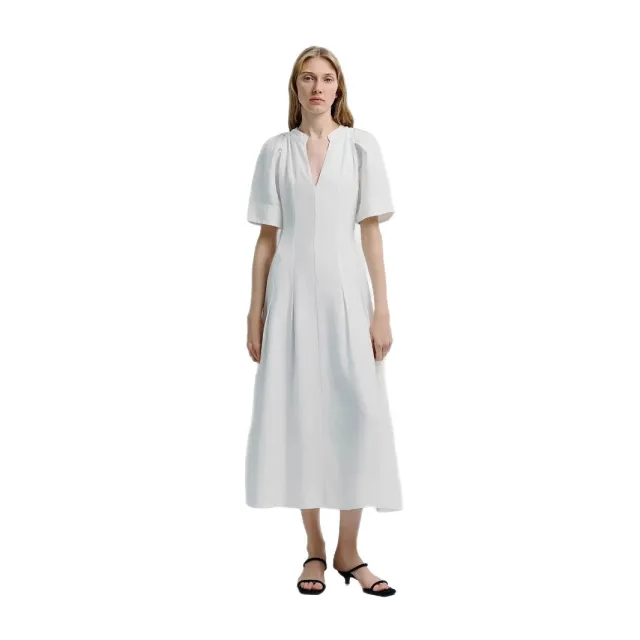 European American Waist tight A Line Dress White - Shop at LoveMi