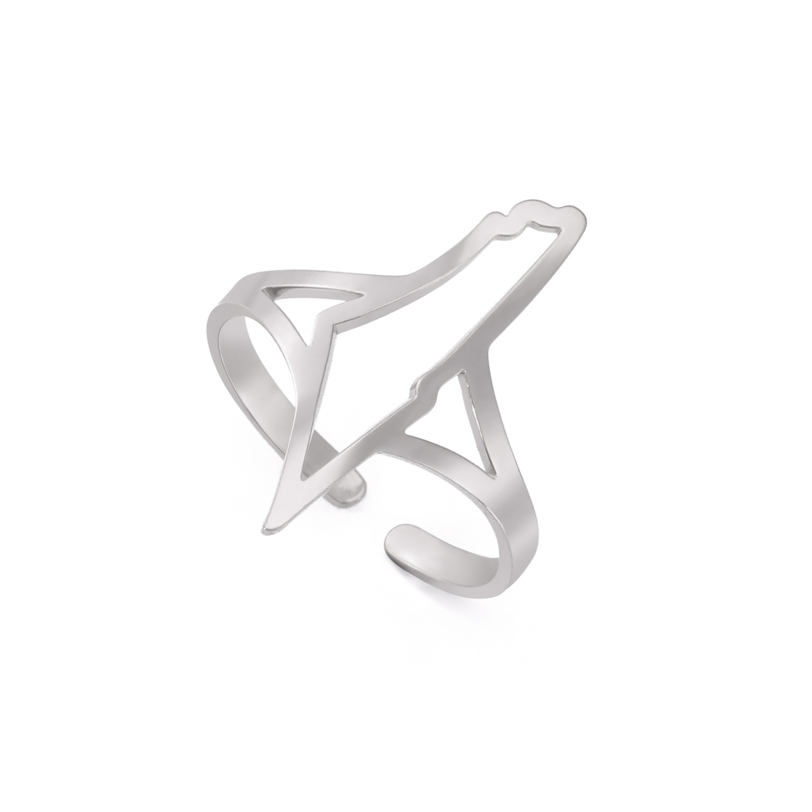 Women's Stainless Steel Adjustable Opening Ring
