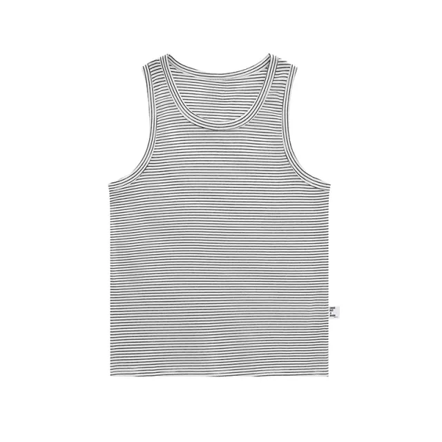 Striped Vest Short Sleeve Women's Loose Slimming Heavy Sleeveless White - Shop at LoveMi