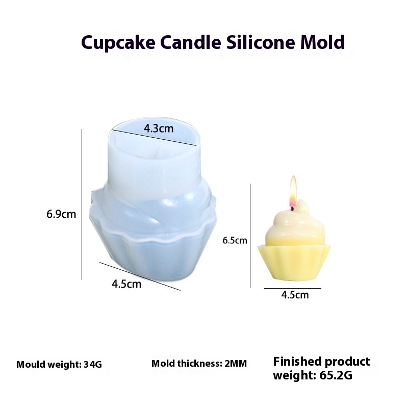 Cupcake Candle Silicone Mold