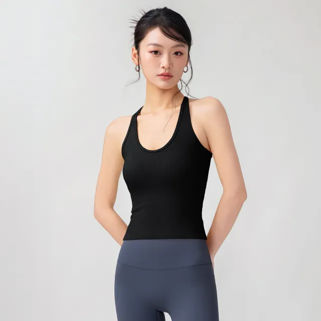 Womens One piece Sports Tank Top For Outdoor Wear Black - Shop at LoveMi