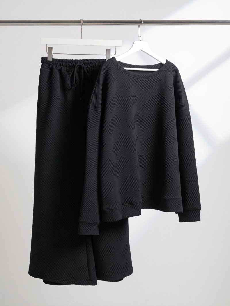 Solid Color Texture Casual Suit European And American Thick Loose Drawstring Sports Two-piece Set - Image 2