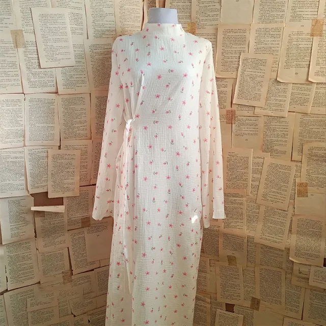 Women's Clothes Clothes Fresh Autumn Floral French Dress Women White - Shop at LoveMi