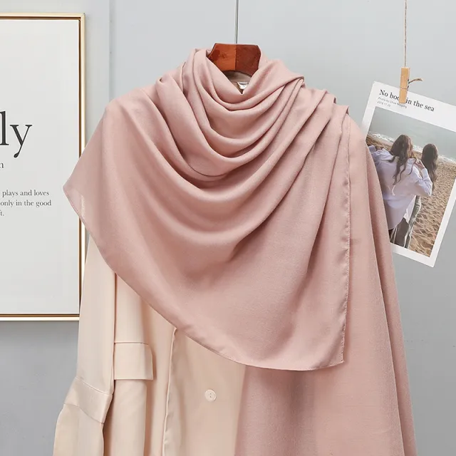 Women's Korean style Solid Color Cotton And Linen Scarf Spring And Autumn Khaki - Shop at LoveMi