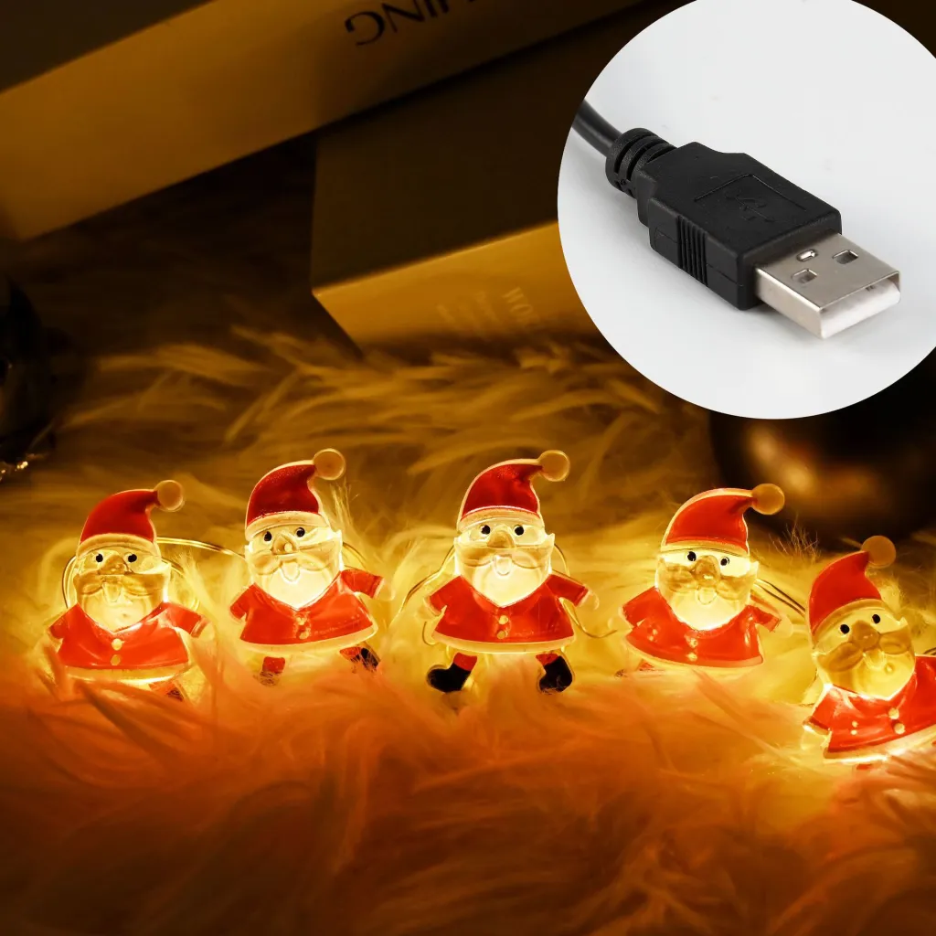 Christmas Decoration Atmosphere Ornamental Festoon Lamp Lights - Usb Always Bright