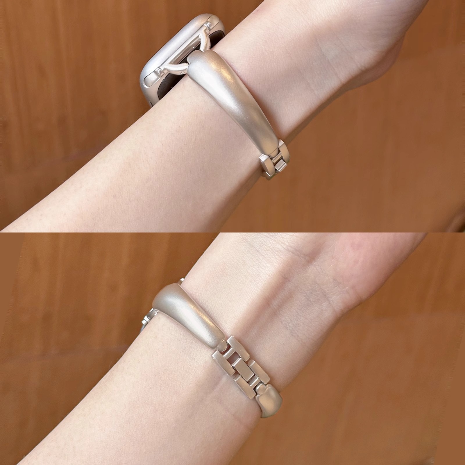 Simple Metal Bracelet-style Watch Strap