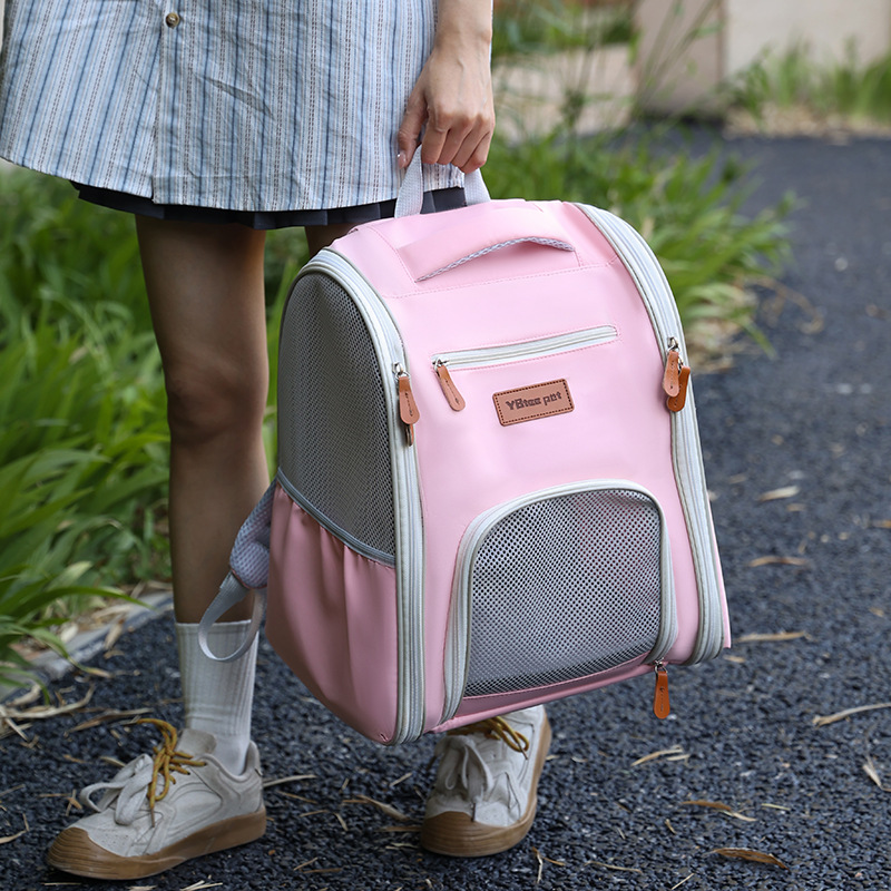 Four Sides Breathable Pet Bag Foldable Portable Oxford Cloth