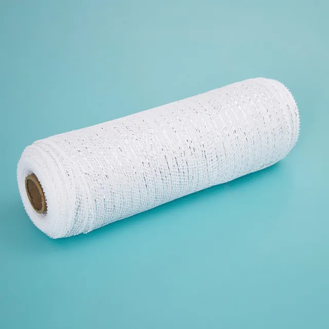 10 Inch X10 Yard PP Mesh Roll Garland Material White Pp Silver - Shop at LoveMi