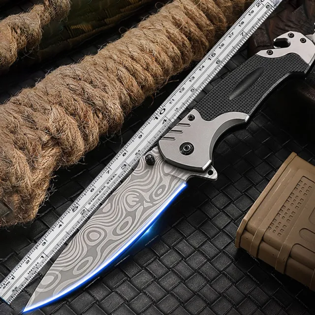 Outdoor Tool Self defense Portable Folding Knife With Lines - Shop at LoveMi