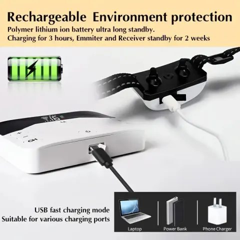 Electronic Pet Fence Bark Stopper Remote Control Dog Trainer