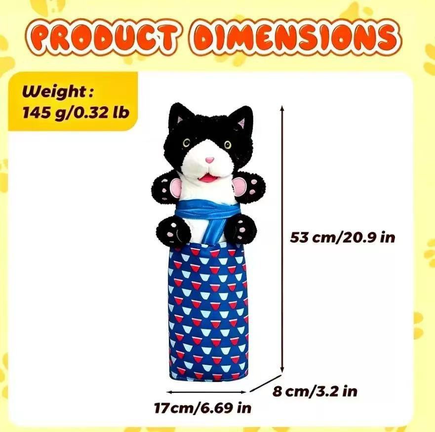 Kangaroo Shaped Catnip Wrestling Toy A Cat Hand Puppet