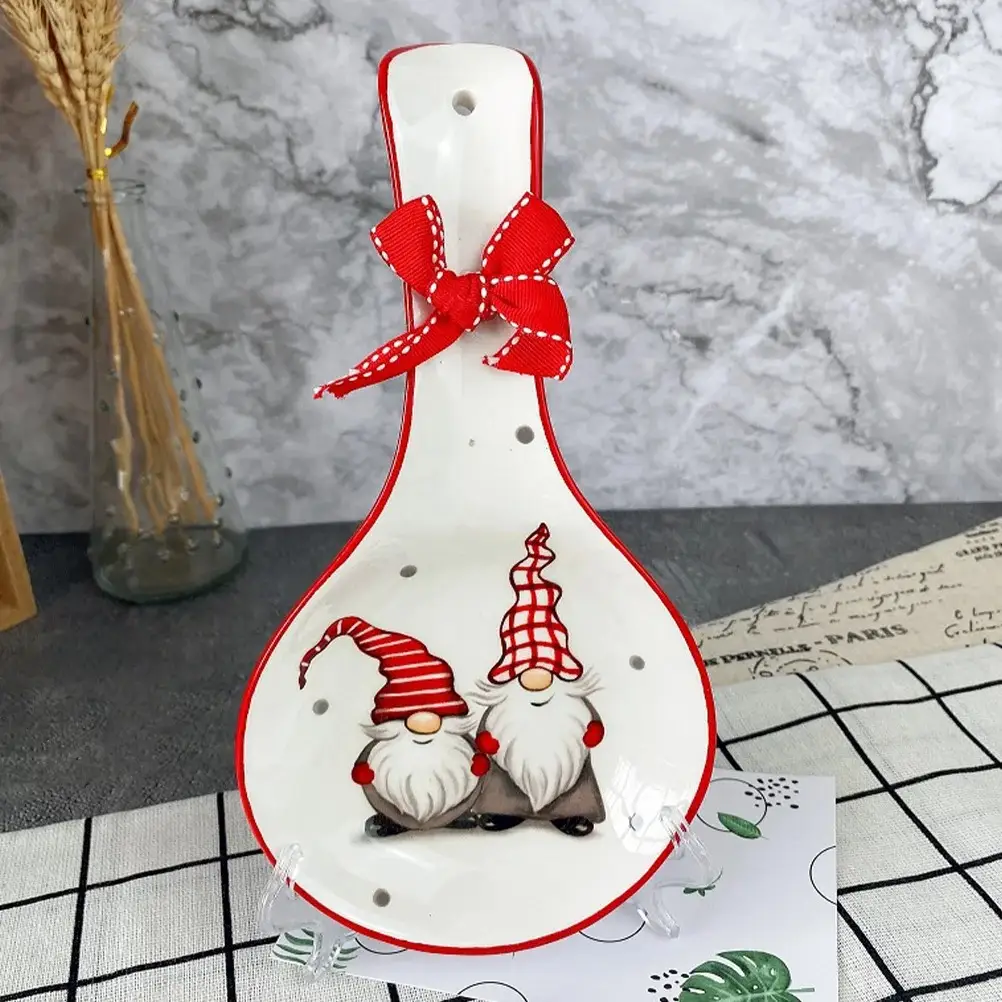 Nordic Santa Claus Ceramic Spoon Holder