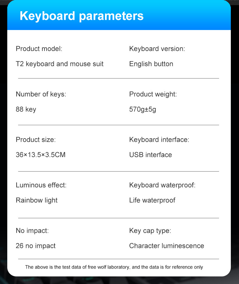 Title 36, T2 Illuminant Keyboard Mouse Suit Computer Host...