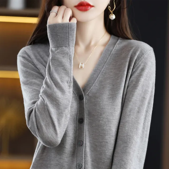 Women's Fashion Casual Loose Sweater Gray - Shop at LoveMi