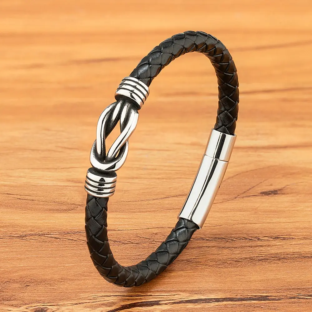 Knitted Stainless Steel Buckle Retro Korean-style Fashionable