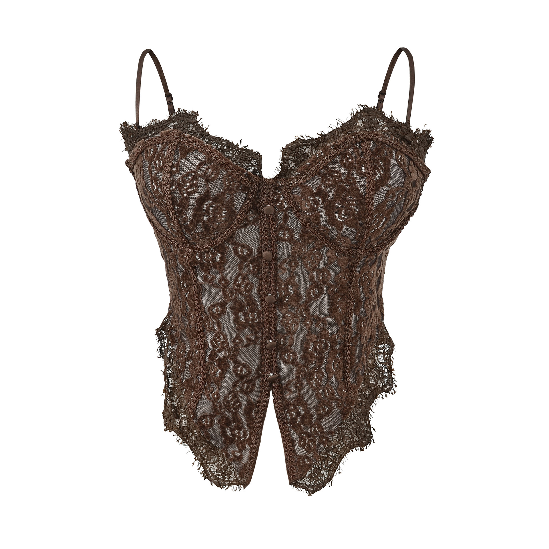 Sexy Lace Patchwork Fishbone Camisole
