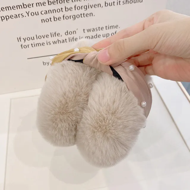 Women's Winter Warm Plush Earmuffs Brown - Shop at LoveMi
