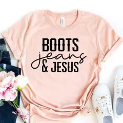 European And American Digital Printing Casual Round Neck Short Sleeves - Peach - View 1