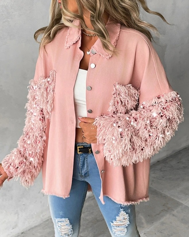 Women's Off shoulder Serpentine Top Fashionable Jacket Wmhl1018C - Shop at LoveMi