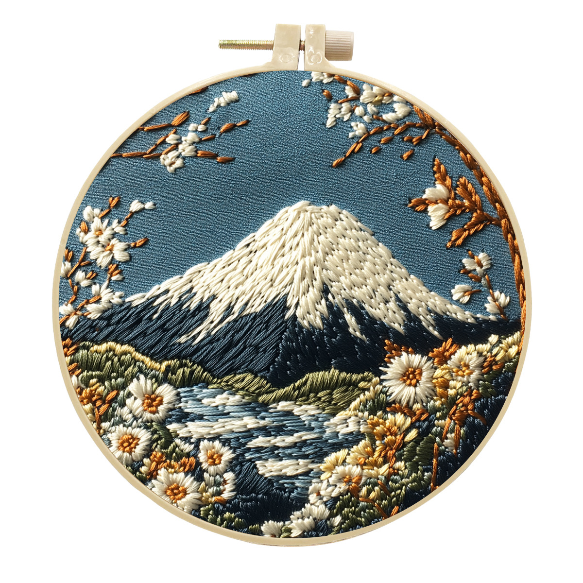 Embroidery Handmade Cloth Art Material Kit Sets Creative Needlework English