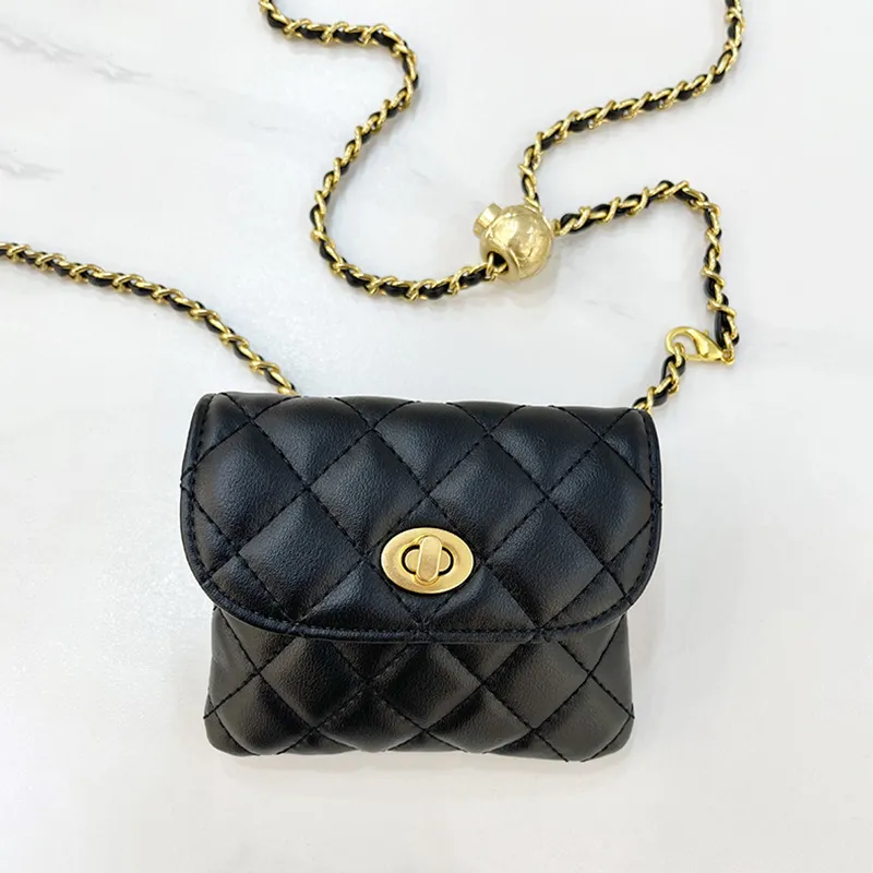 Women's Shoulder Messenger Bag Chain - Black