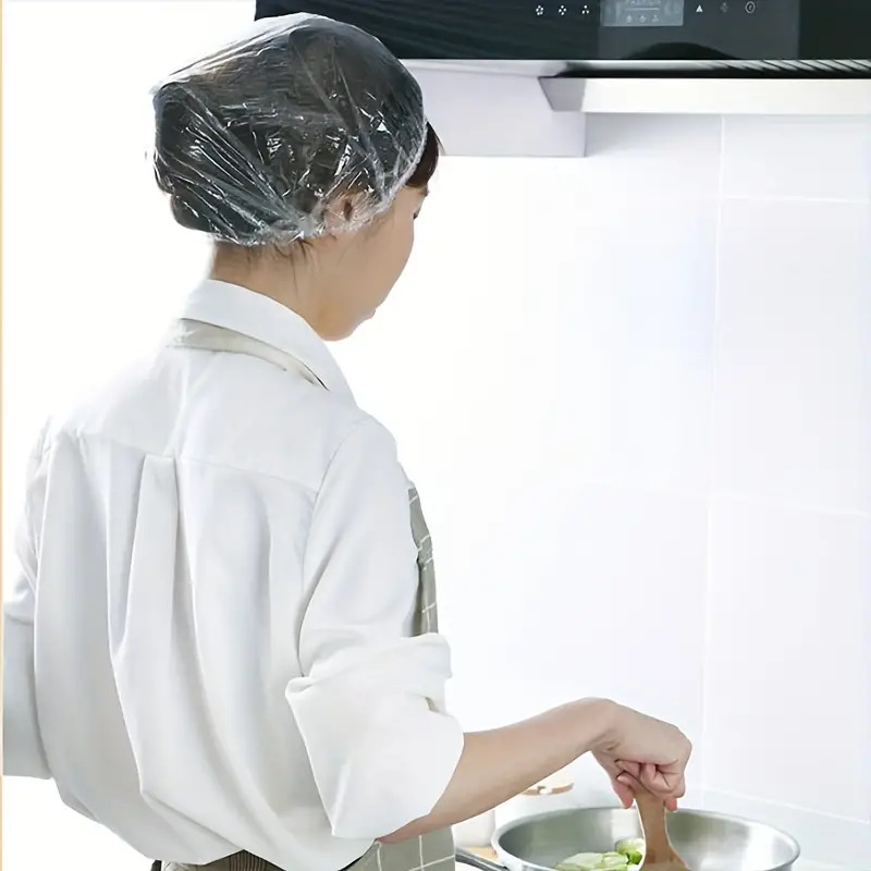 Household Disposable Shower Cap With Elastic Drawstring