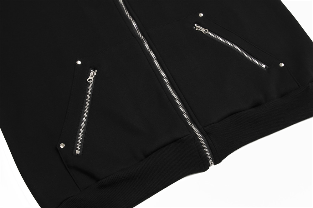 Dark Symbol Paste Cloth Embroidery Brushed Hoody