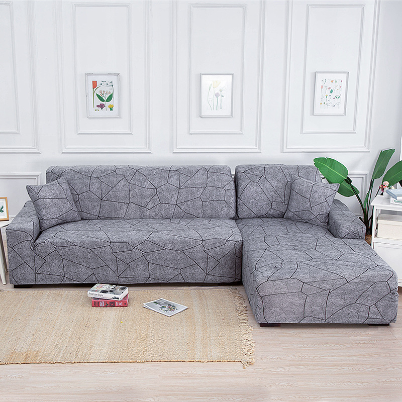 corner sofa cover – Corner Sofa Cover Stretchable Solenne