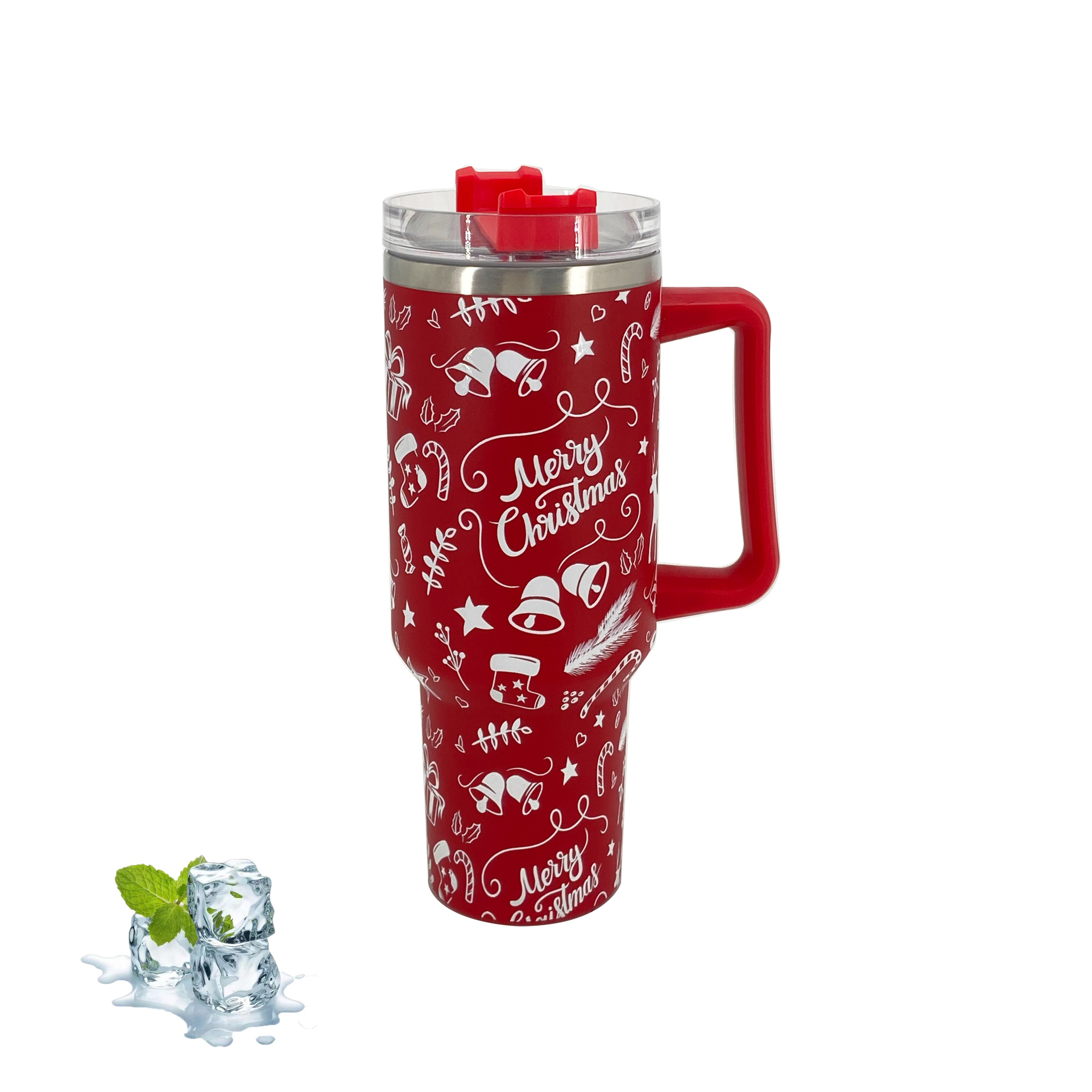 Title 4, 5D Creative Christmas 40oz Handle Cup