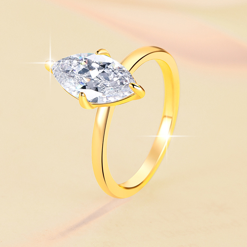 Womens Best-Selling Moissanite Casual Ring thumbnail 3