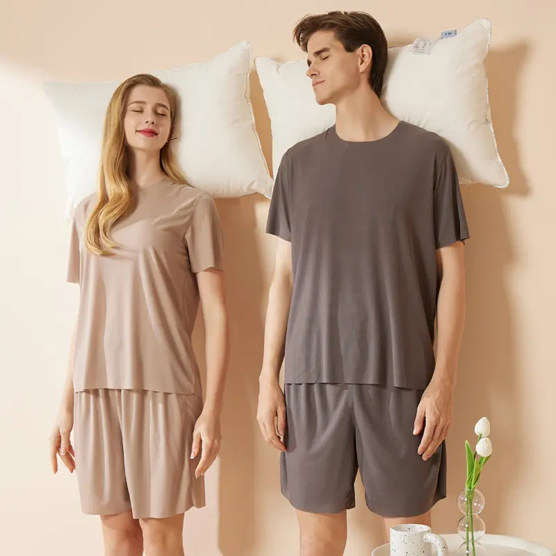Men's Thin Section Traceless Ice Silk Home