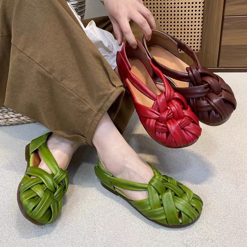 Soft-soled Block-heeled Roman Womens Sandals