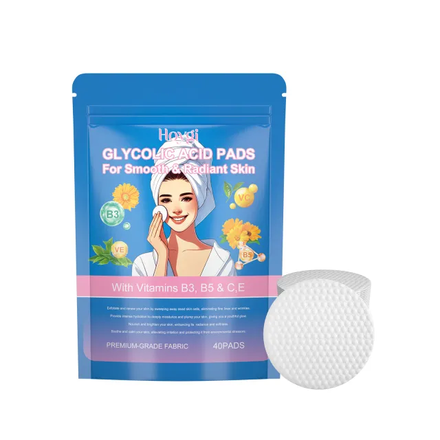 Glycolic Acid Skin Rejuvenation Cotton Cloth Deep Cleansing Of Facial Skin 40Pads - Shop at LoveMi