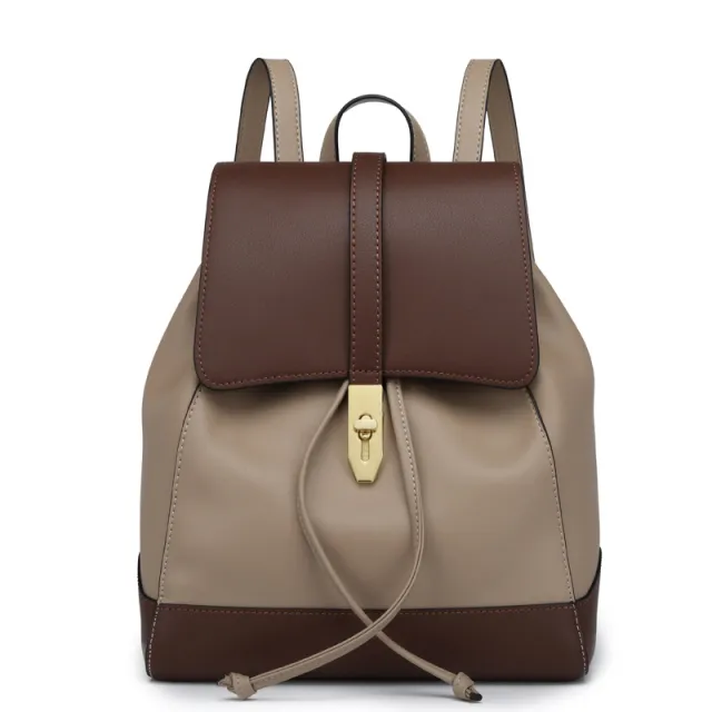 New Women's Fashion Personalized Backpack Khaki - Shop at LoveMi
