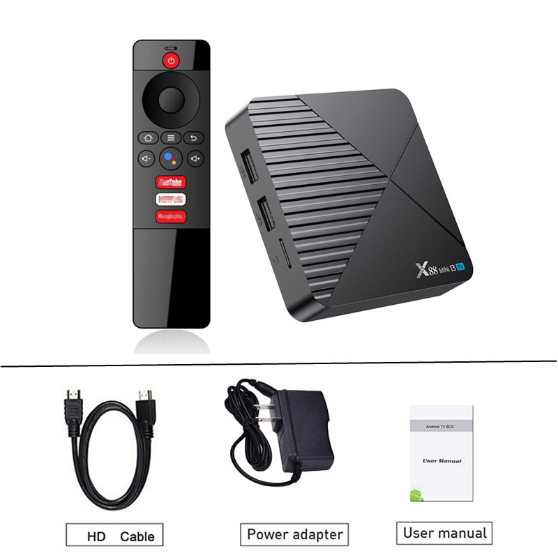Box TV Android X88 MINI 13 — HDMI, Wi-Fi et Bluetooth 5