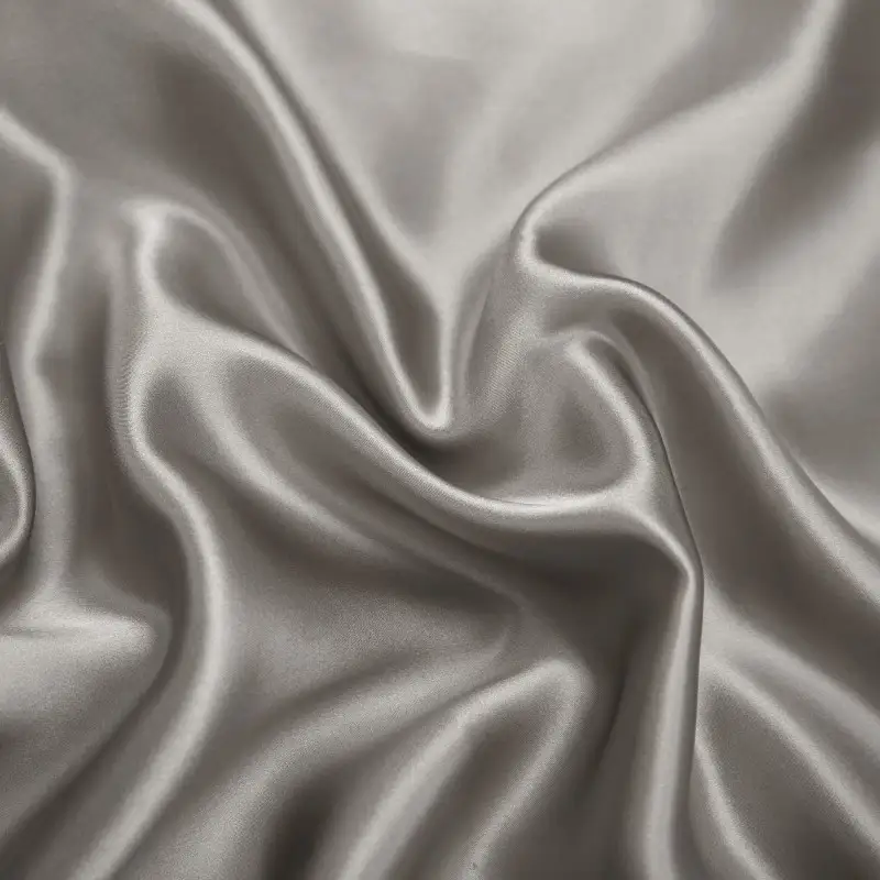 Solid-color Three-sided Embroidery High-end Silk Pillowcase For Home Use