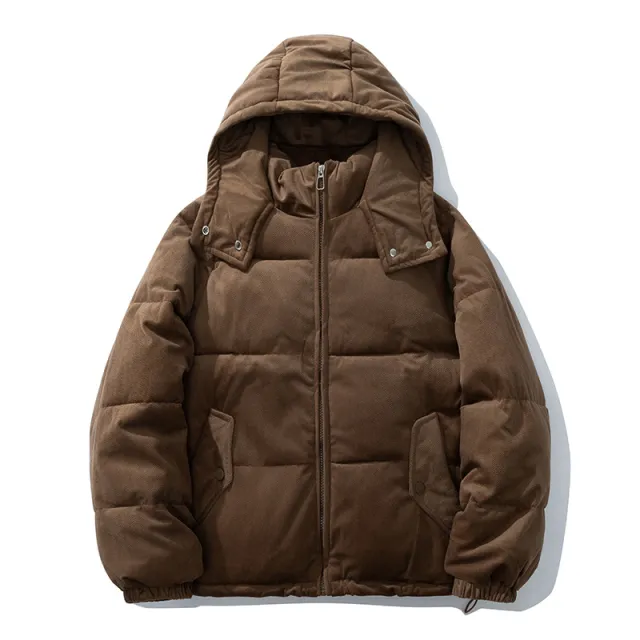 Women's Fashionable New Corduroy Cotton padded Jacket Brown - Shop at LoveMi