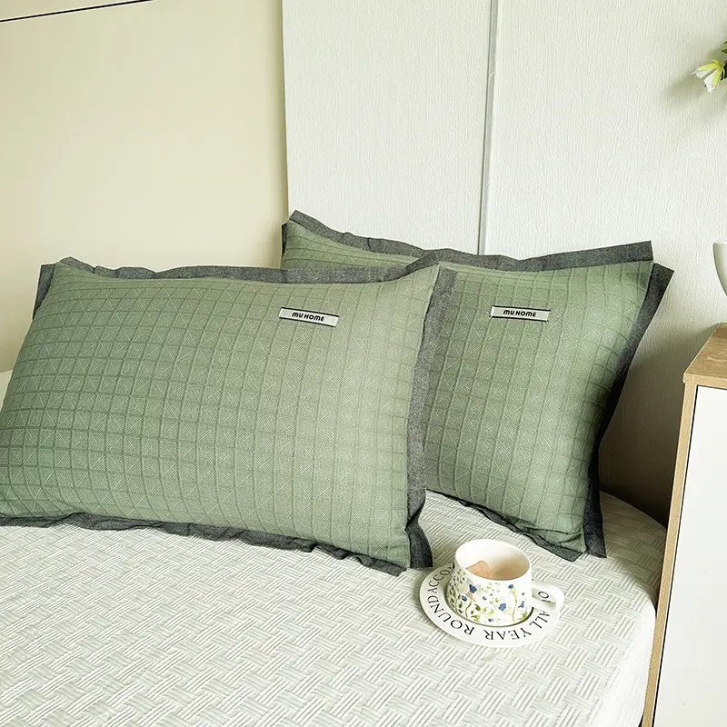 Heavy Cotton Pillowcase One-pair Package Household