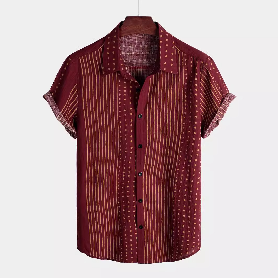 Men's Digital-Print Hawaiian Short-Sleeve Shirt