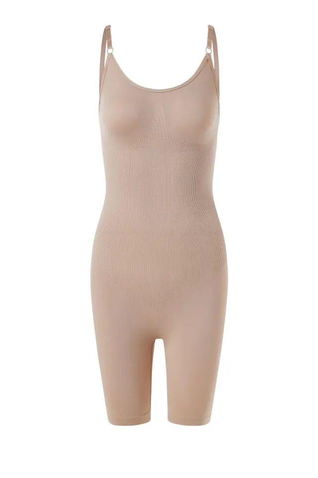 Plus Size Seamless Tight Corset For Women Skin Color S - Shop at LoveMi
