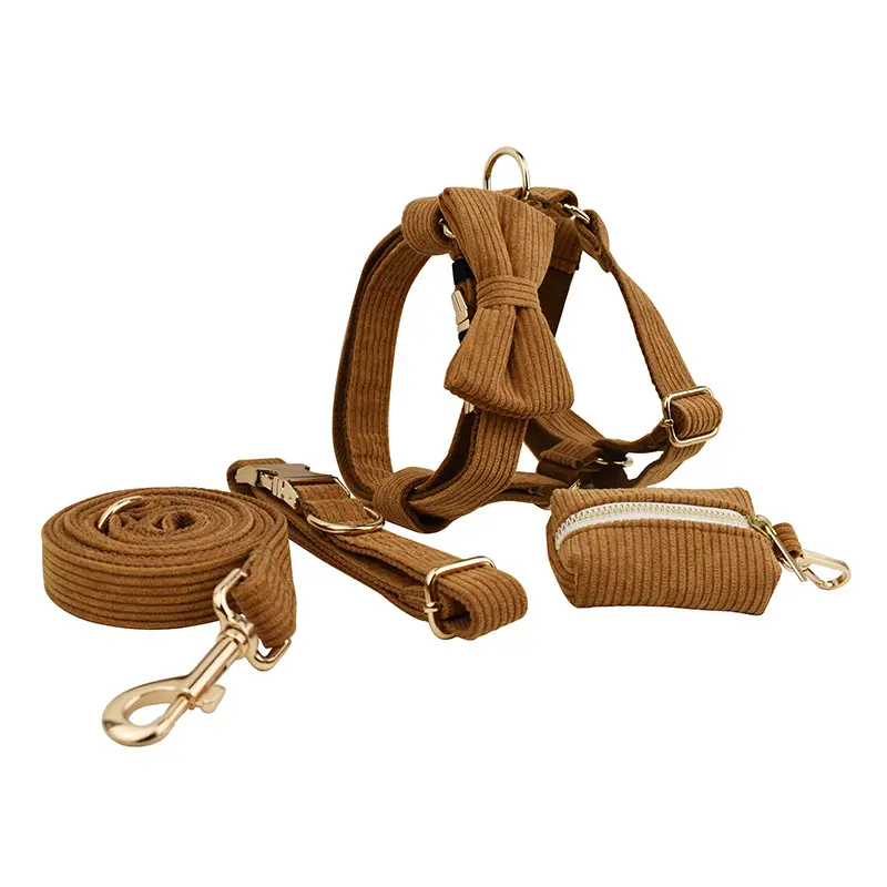Caramel Corduroy Pet Collar