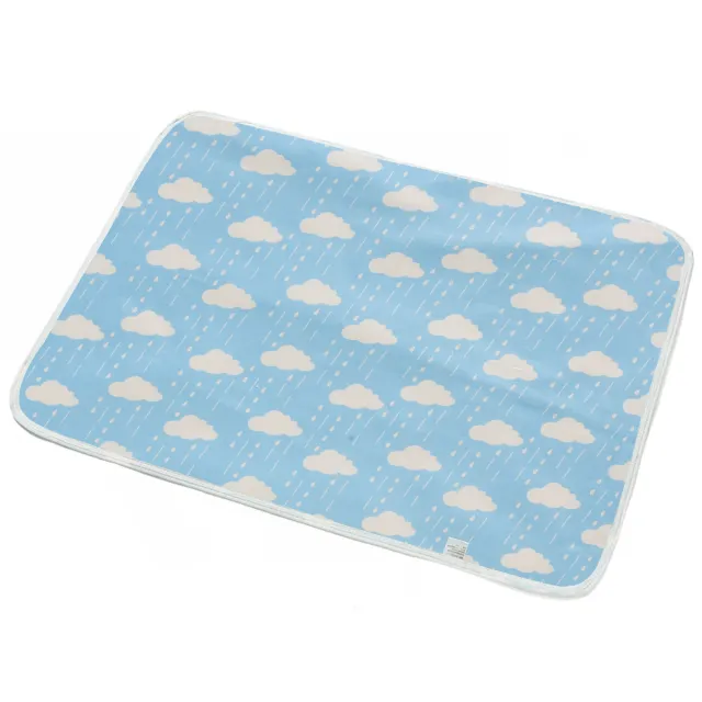 Breathable Cotton Cartoon Waterproof Insulation Pad Clouds Raindrops - Shop at LoveMi