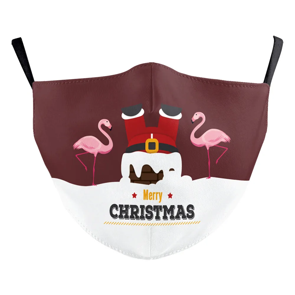 Santa Elk Digital Printing Double-layer Dust Mask - B178 1332