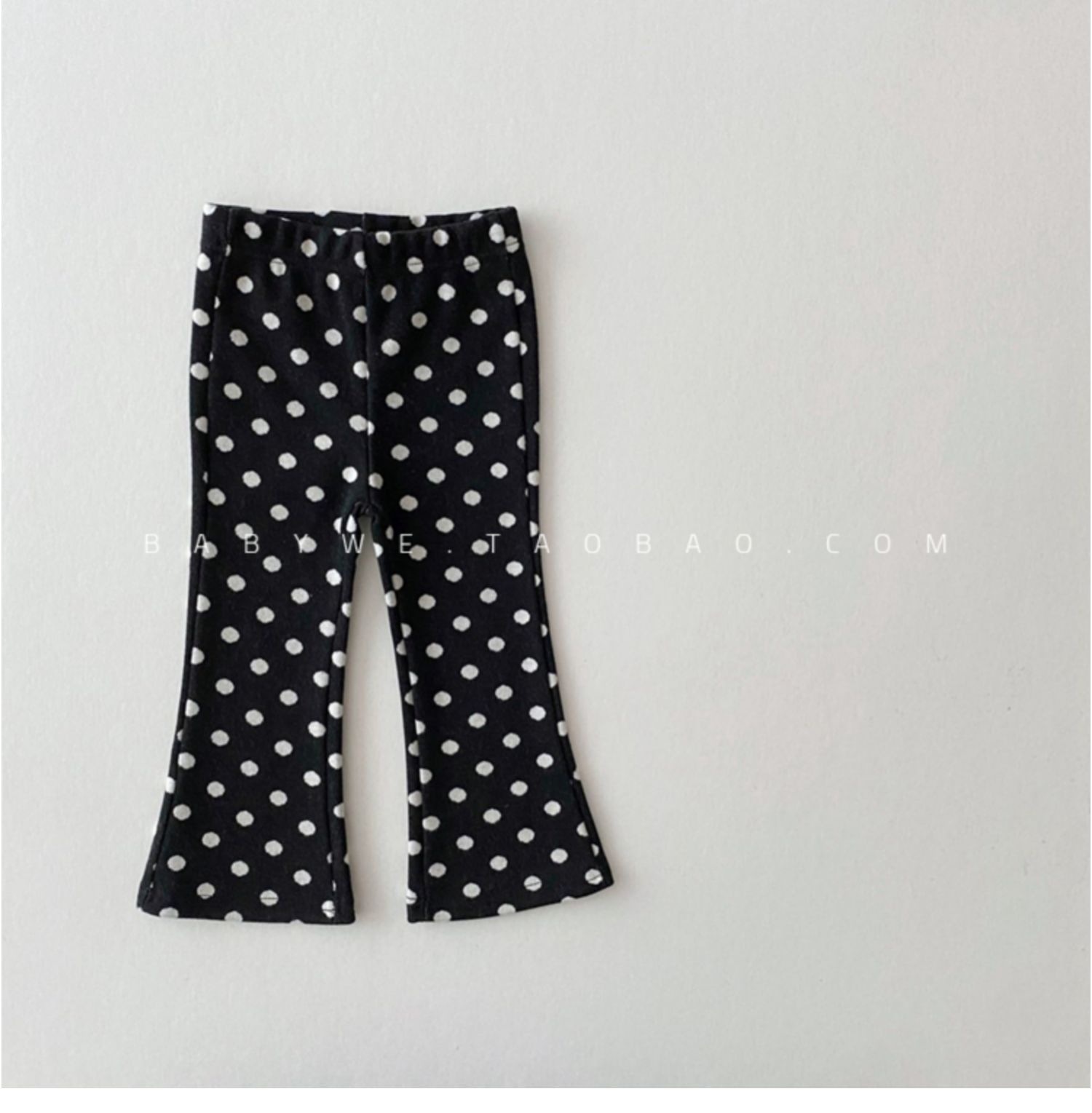 Polka Dot Bell Bottom Pants